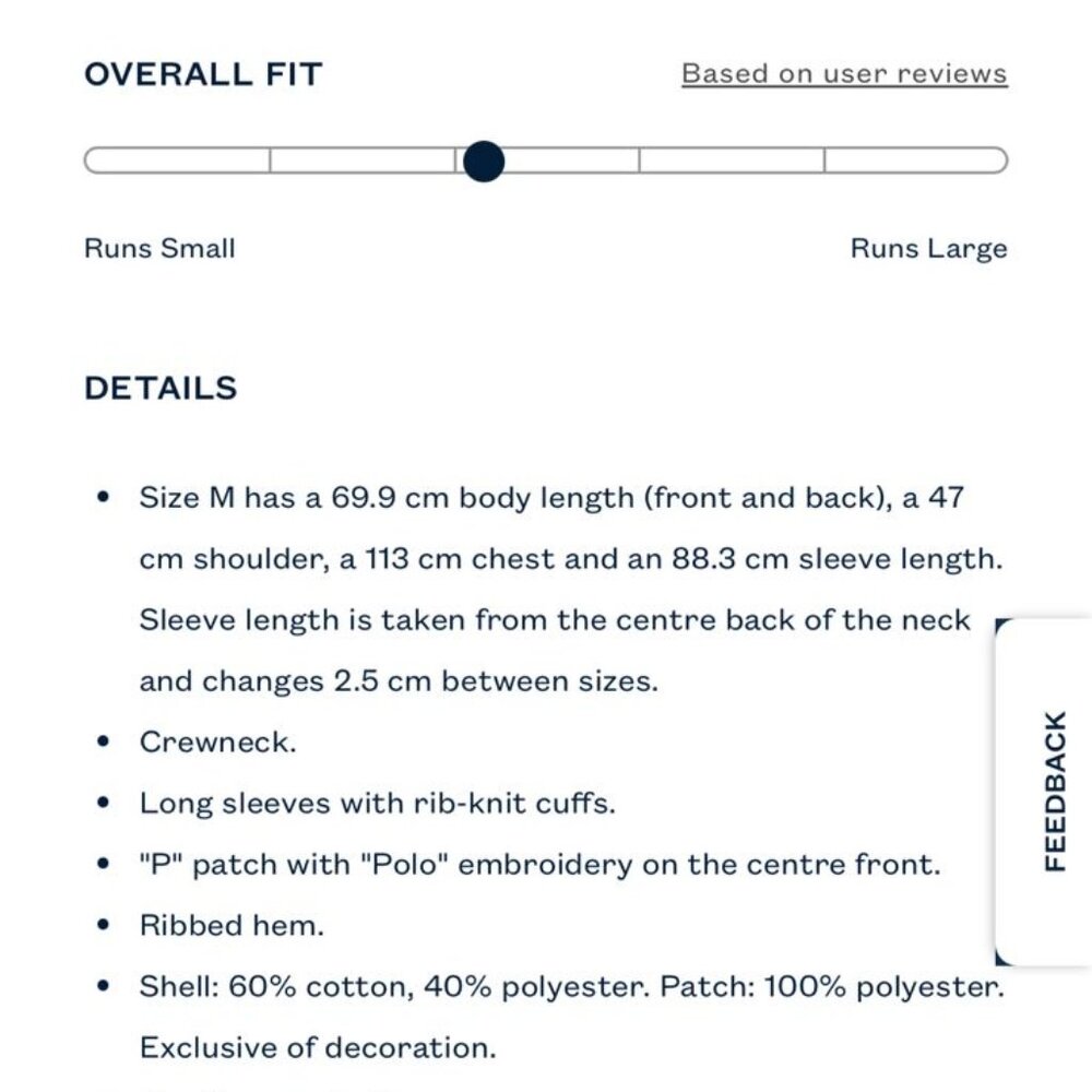 Polo Fleece Letterman Sweatshirt- Size M - Picture 10 of 10